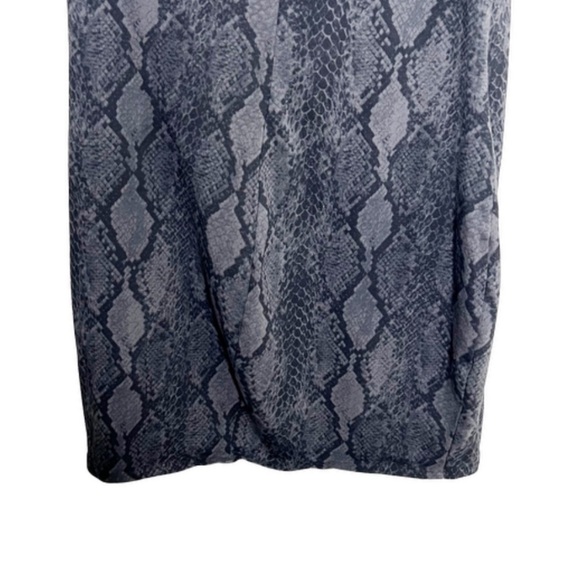 Express Women’s Snakeskin One Shoulder Bodycon Tight Formal Sexy Mini Dress - Picture 8 of 16